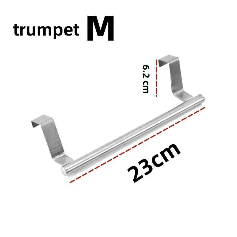 Stainless Steel Over-Door Towel Rack